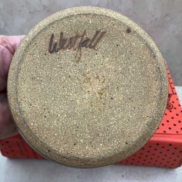 Westhall Pottery Honey Jar / Condiment Jar Drip Glaze - Picture 10 of 10